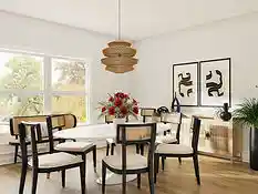 living n dining room cleaning in London